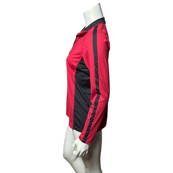 RLX Ralph Lauren Performance Half-Zip Pullover Red Black Athletic Top Size L - Picture 3 of 8